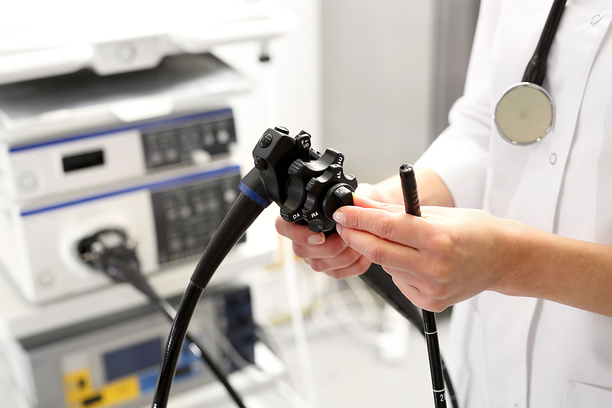 Direct Access Colonoscopy - doctor examining medical equipment